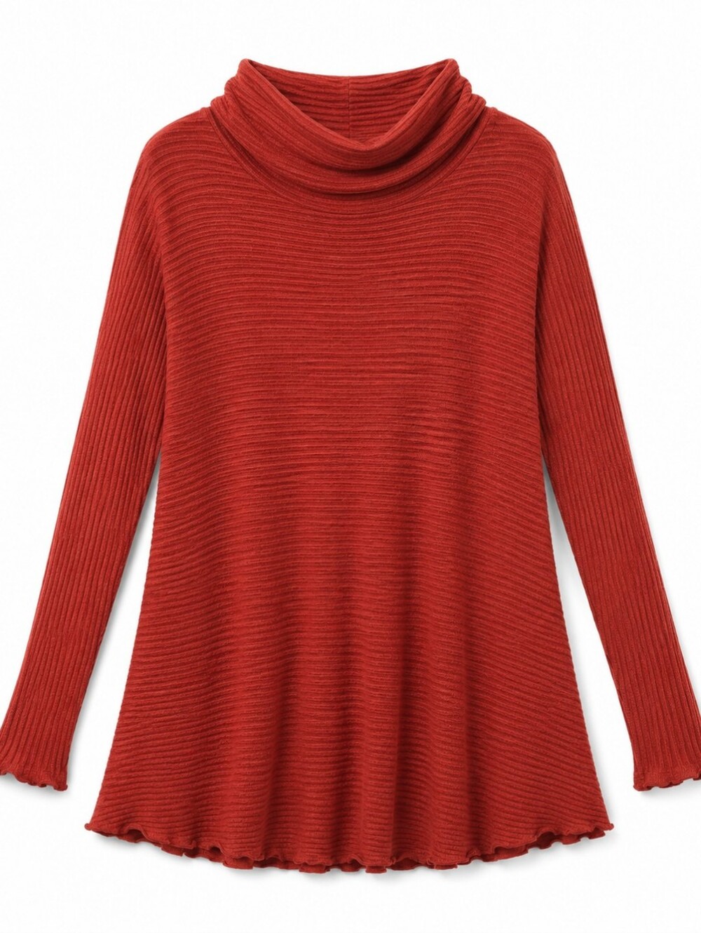We The Free Rust Ribbed Long‎ Sleeve Top